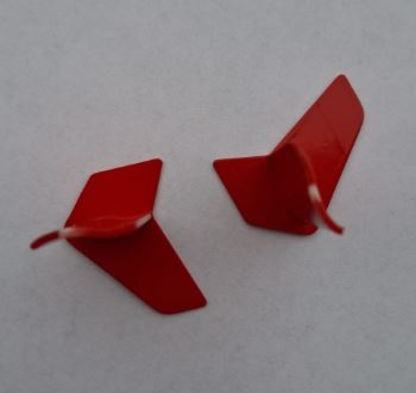 057-25332-26 EC135B Leitwerksteile-Set DRF Rot